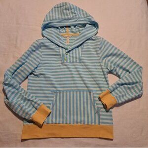 Matilda Jane girls size 14 2 tone blue and yellow pullover EUC made Nov 2018